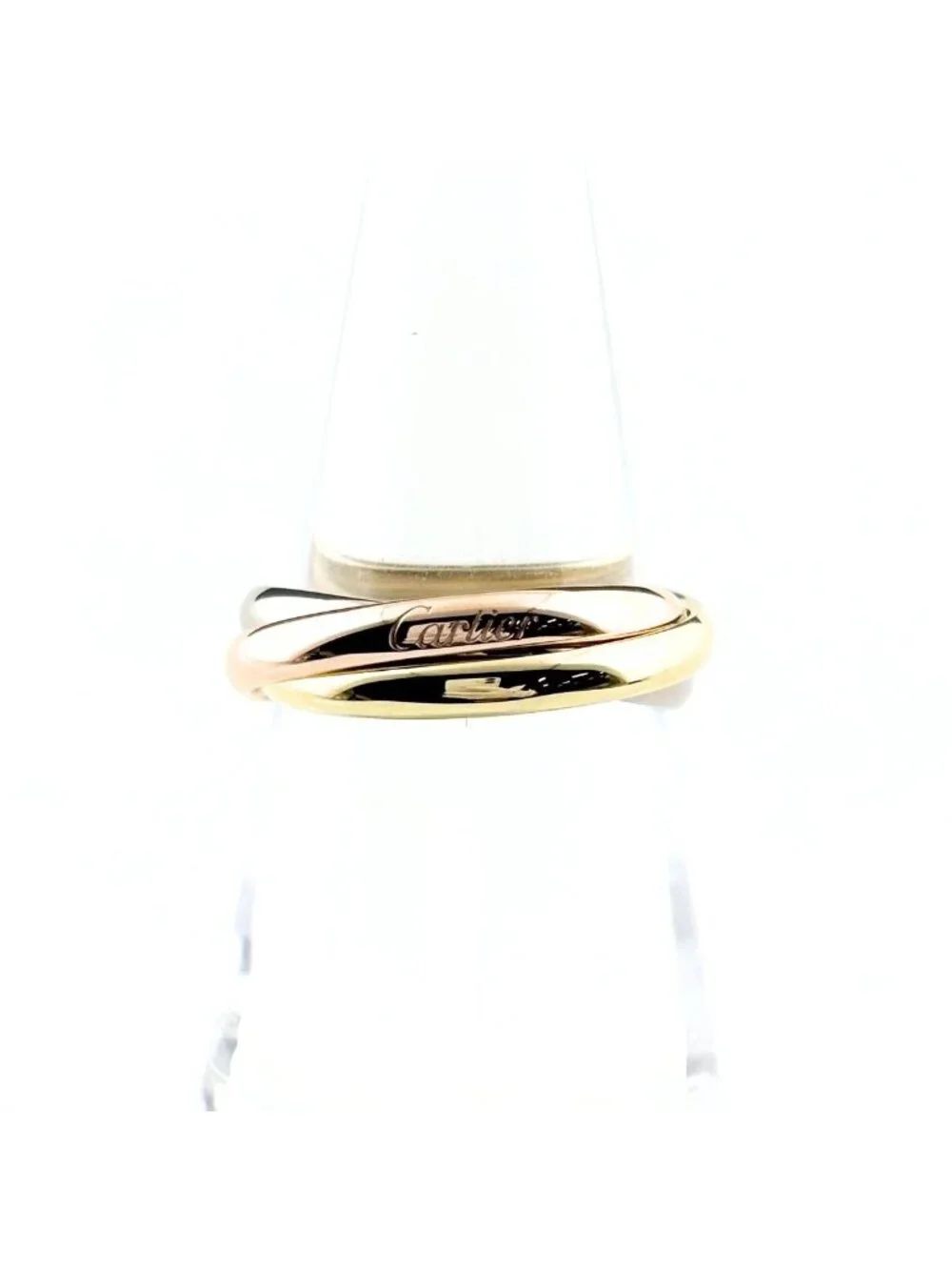 Cartier Trinity Yellow Gold Pink White Ring Three